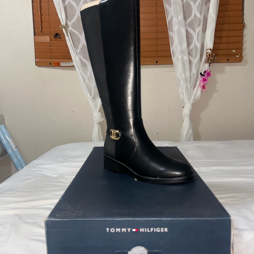 Tommy Hilfiger Women's Black Over the Knee Boots